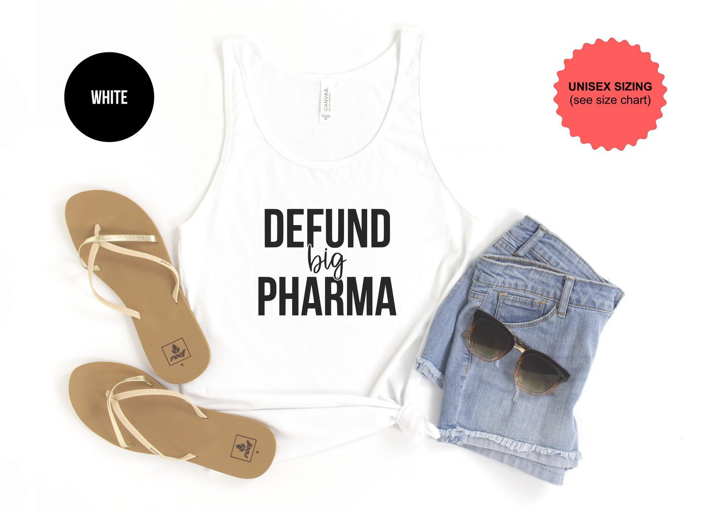 Defund Big Pharma Tank Top