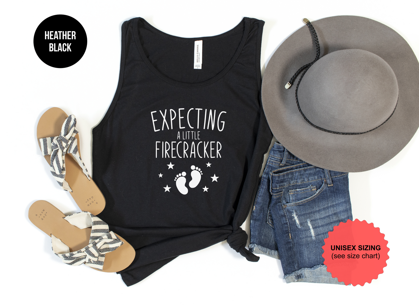 Expecting A Little Firecracker Tank Top