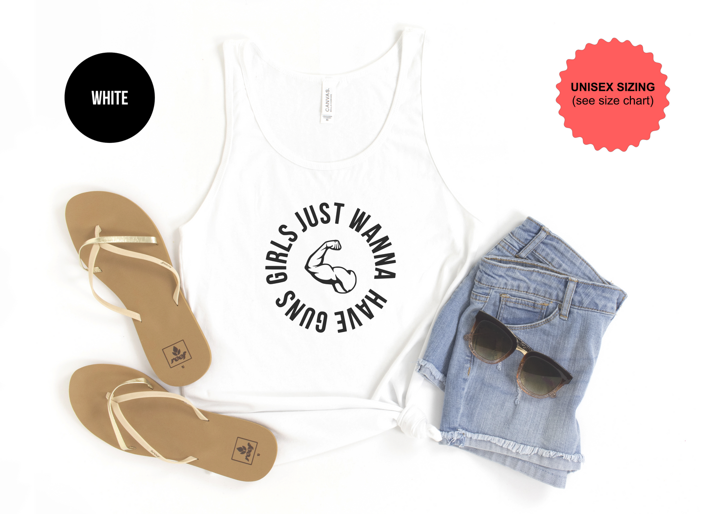 Girls Just Wanna Have Guns Tank Top