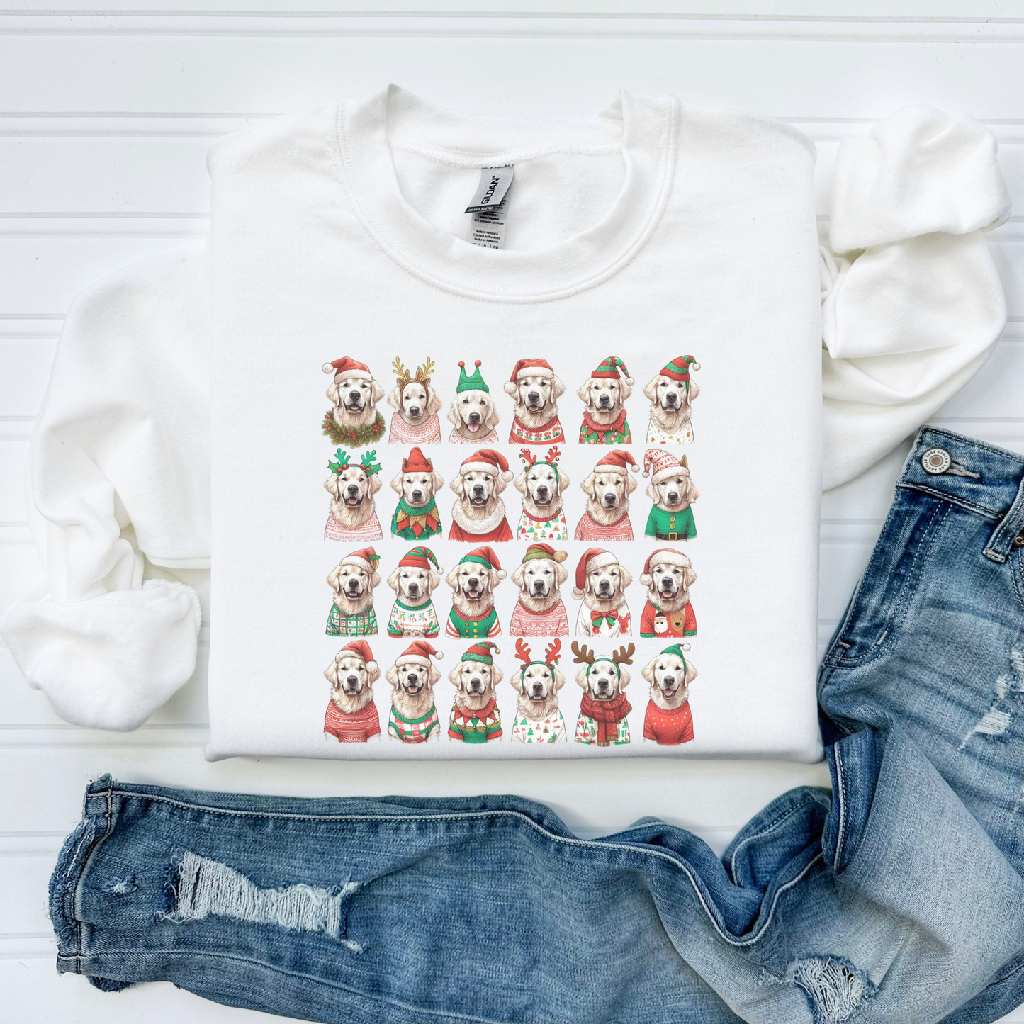 Golden Retriever Christmas Sweatshirt