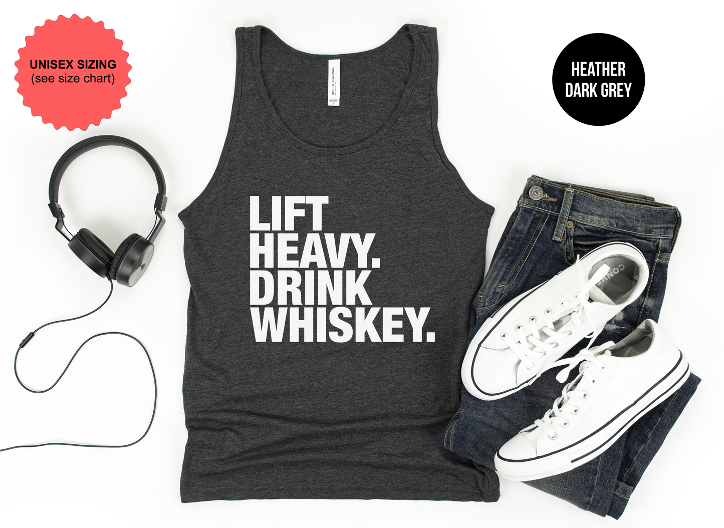 Lift Heavy Drink Whiskey Tank Top