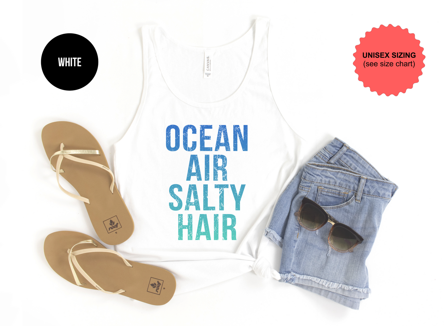 Ocean Air Salty Hair Tank Top