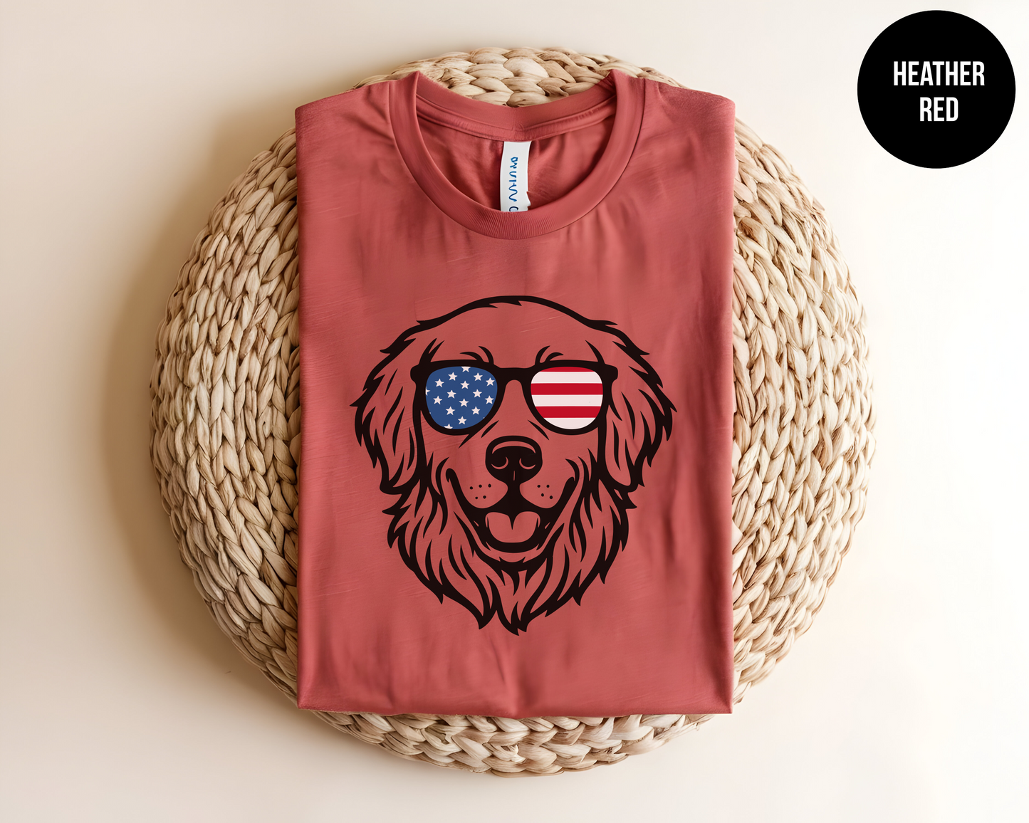 Patriotic Golden Retriever