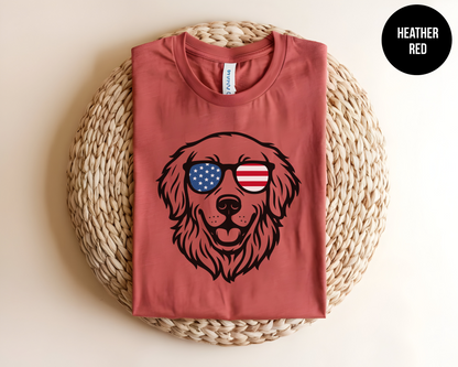 Patriotic Golden Retriever