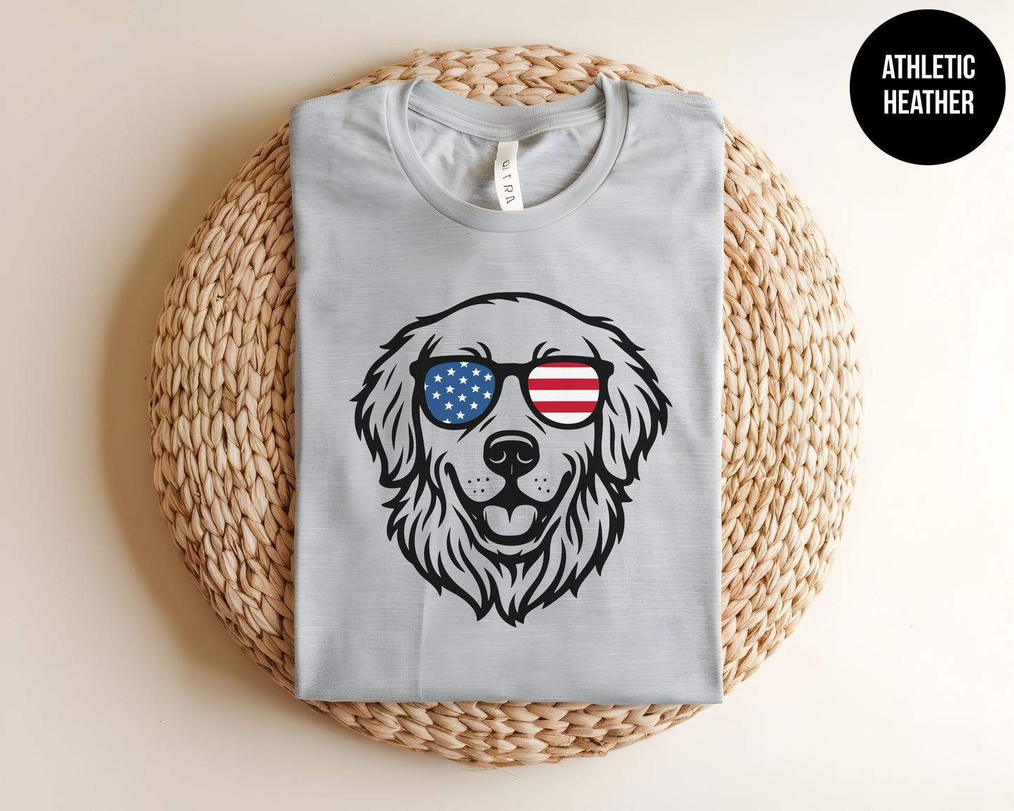 Patriotic Golden Retriever