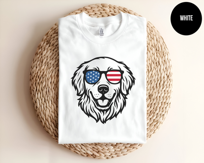 Patriotic Golden Retriever