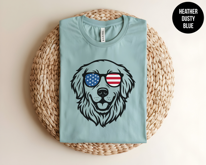 Patriotic Golden Retriever
