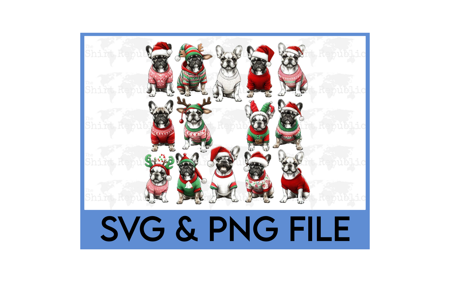 Pug Christmas - Digital Download