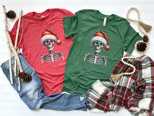 Skeleton Santa Shirt