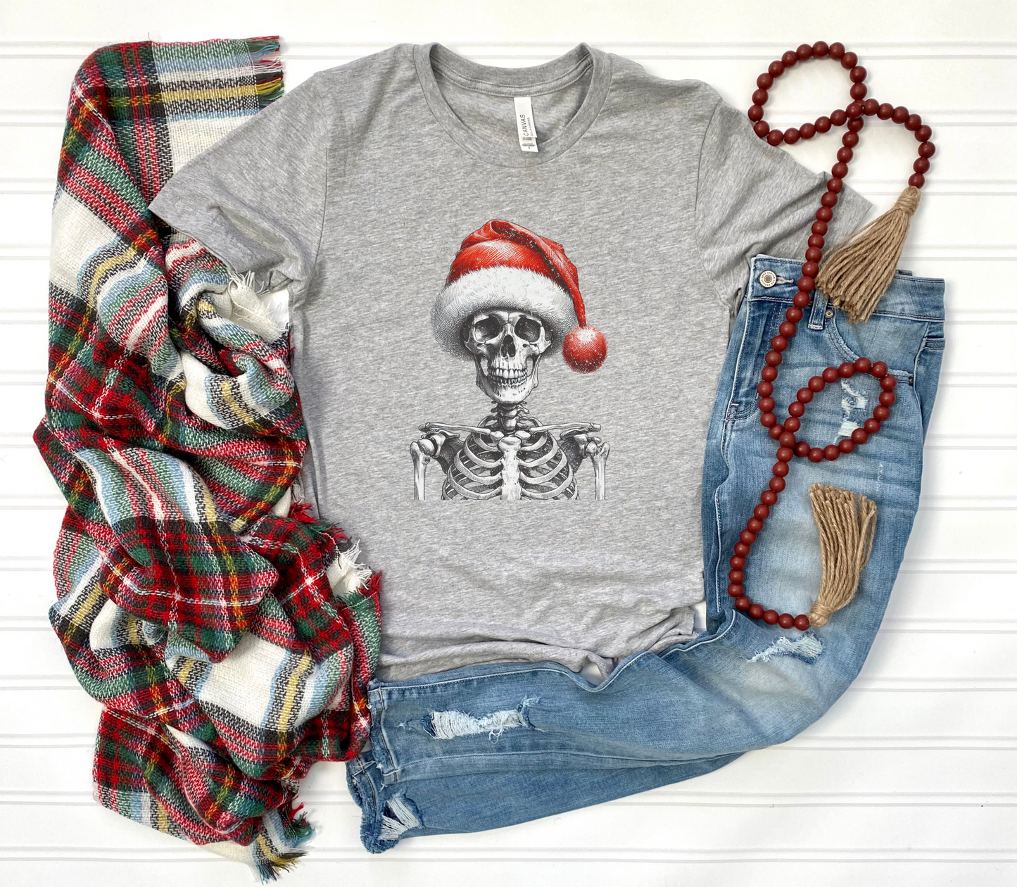 Skeleton Santa Shirt