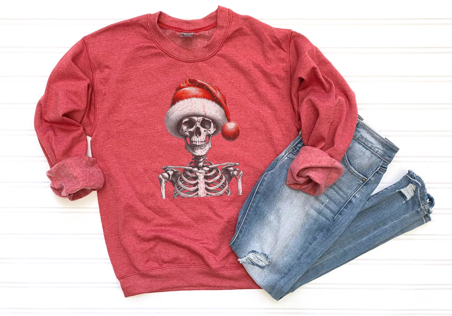 Skeleton Santa Sweatshirt