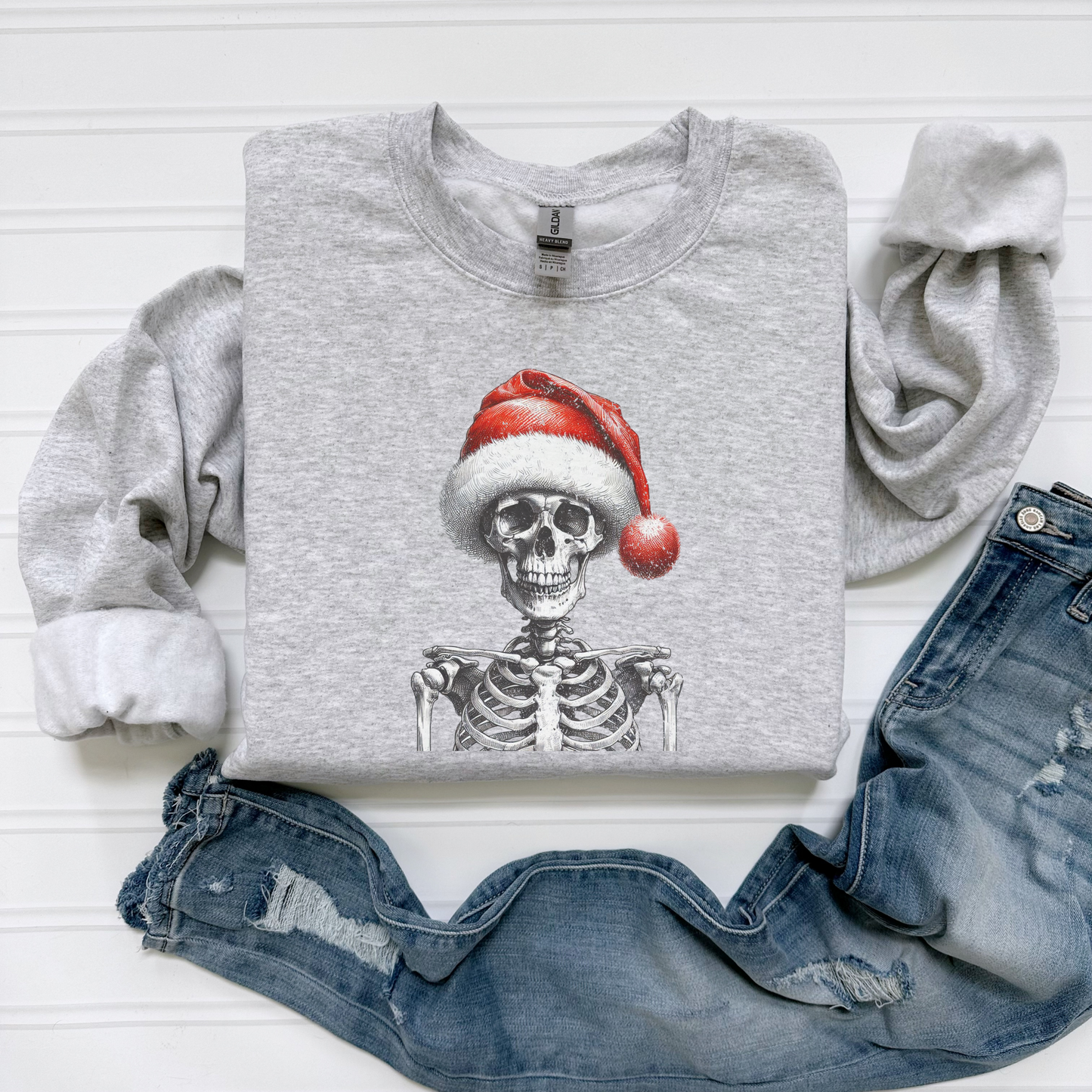 Skeleton Santa Sweatshirt