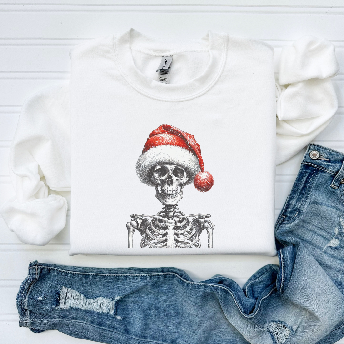 Skeleton Santa Sweatshirt