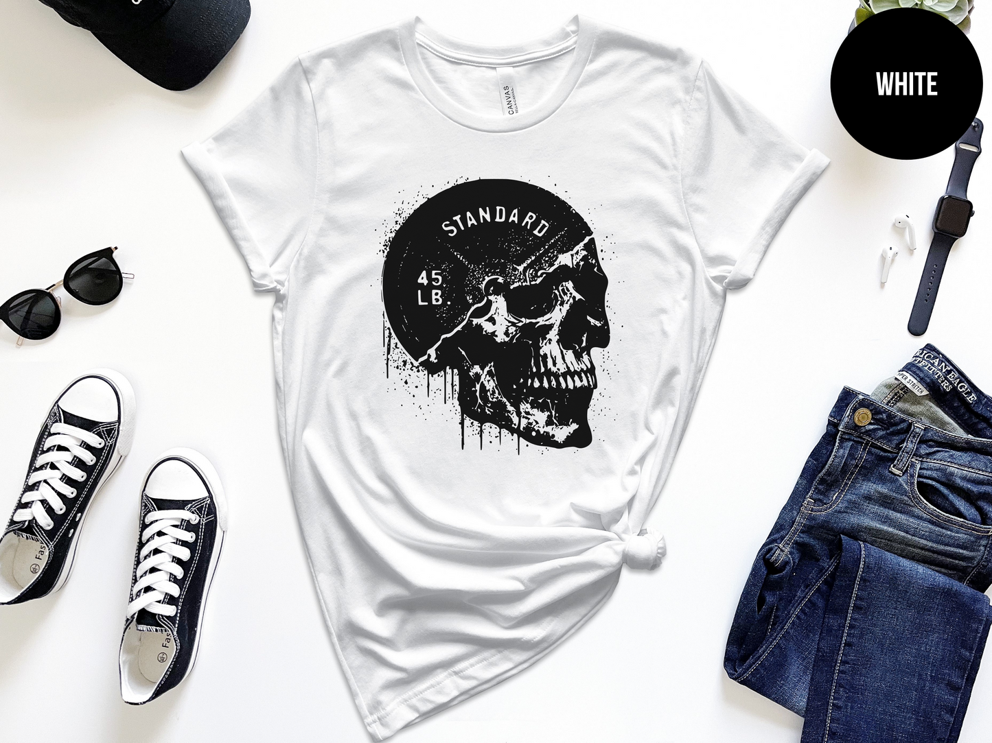 Barbell Plate Skull