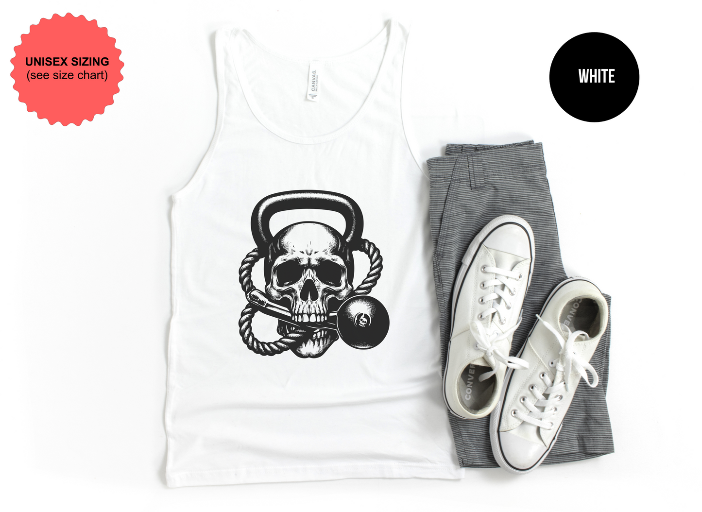 Skull Kettlebell Tank Top