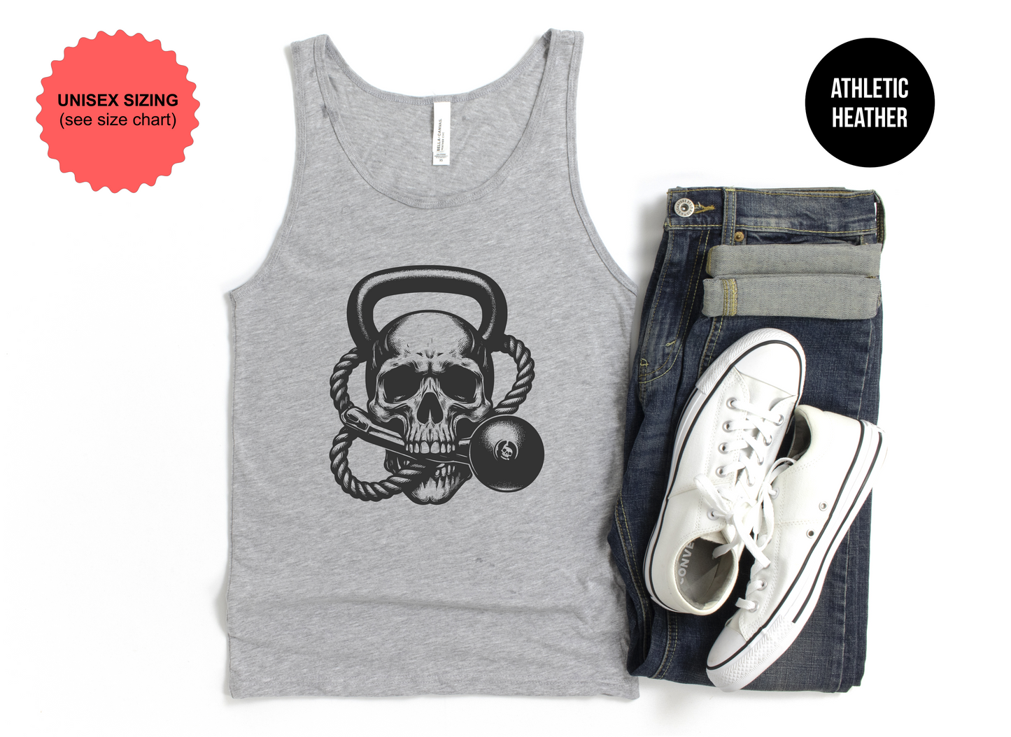 Skull Kettlebell Tank Top