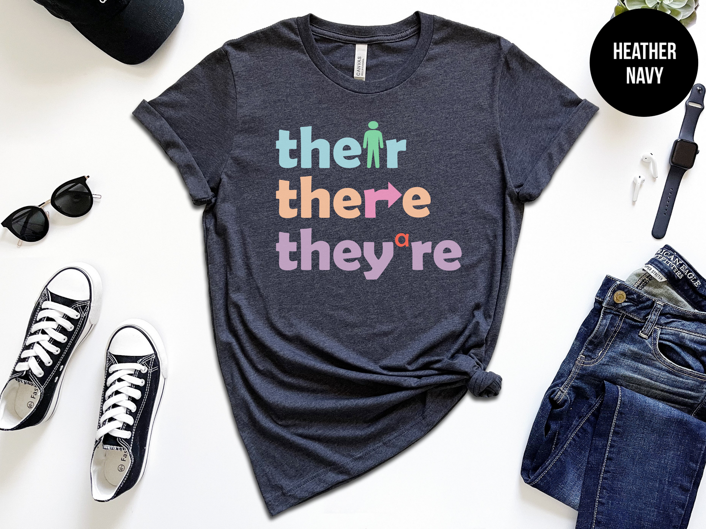 Their There They're Grammar Shirt