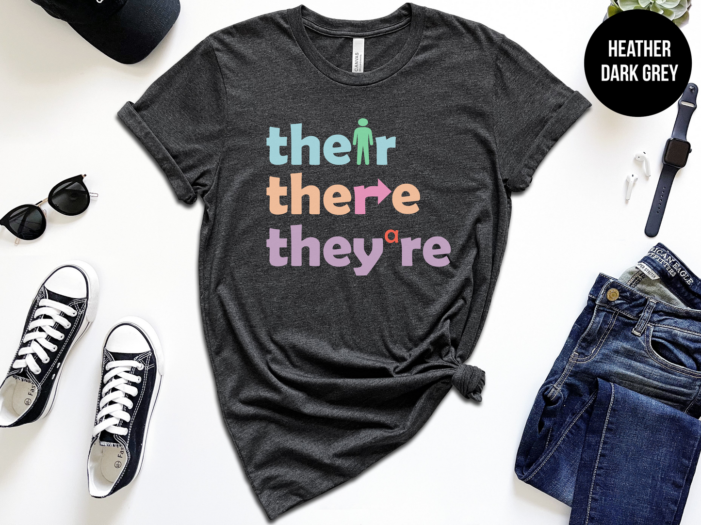 Their There They're Grammar Shirt