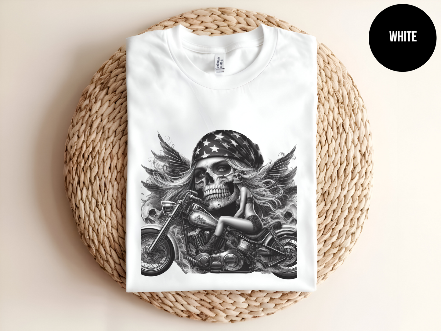 Biker Babe Skull