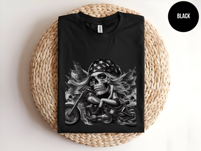 Biker Babe Skull