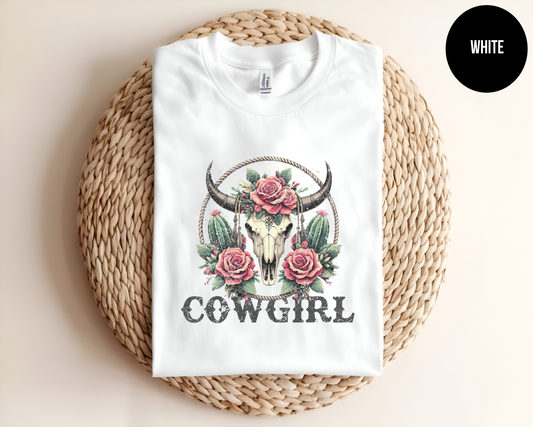 Floral Skull Cowgirl