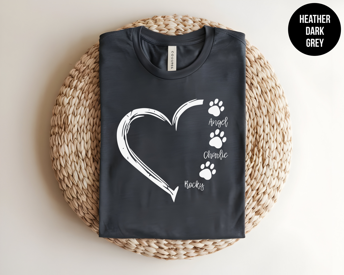 Customizable Dog Paw Shirt