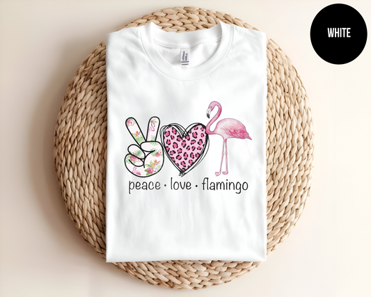Peace Love Flamingo
