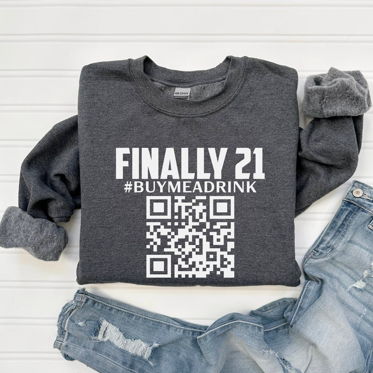 Finally 21 Customized QR Code Sweatshirt