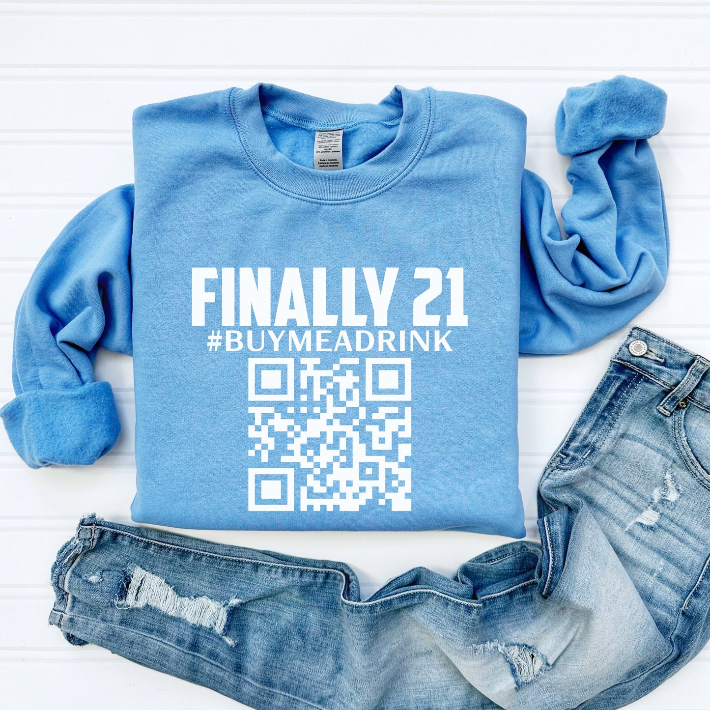 Finally 21 Customized QR Code Sweatshirt