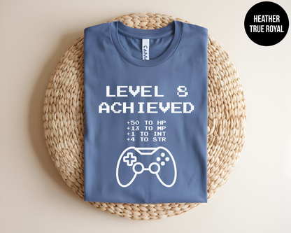 Leveled Up Custom Gamer Shirt