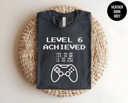 Leveled Up Custom Gamer Shirt