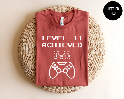 Leveled Up Custom Gamer Shirt