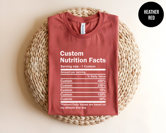 Custom Nutrition Facts