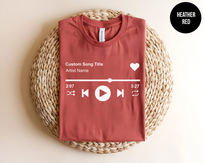 Customizable Song Playlist Shirt