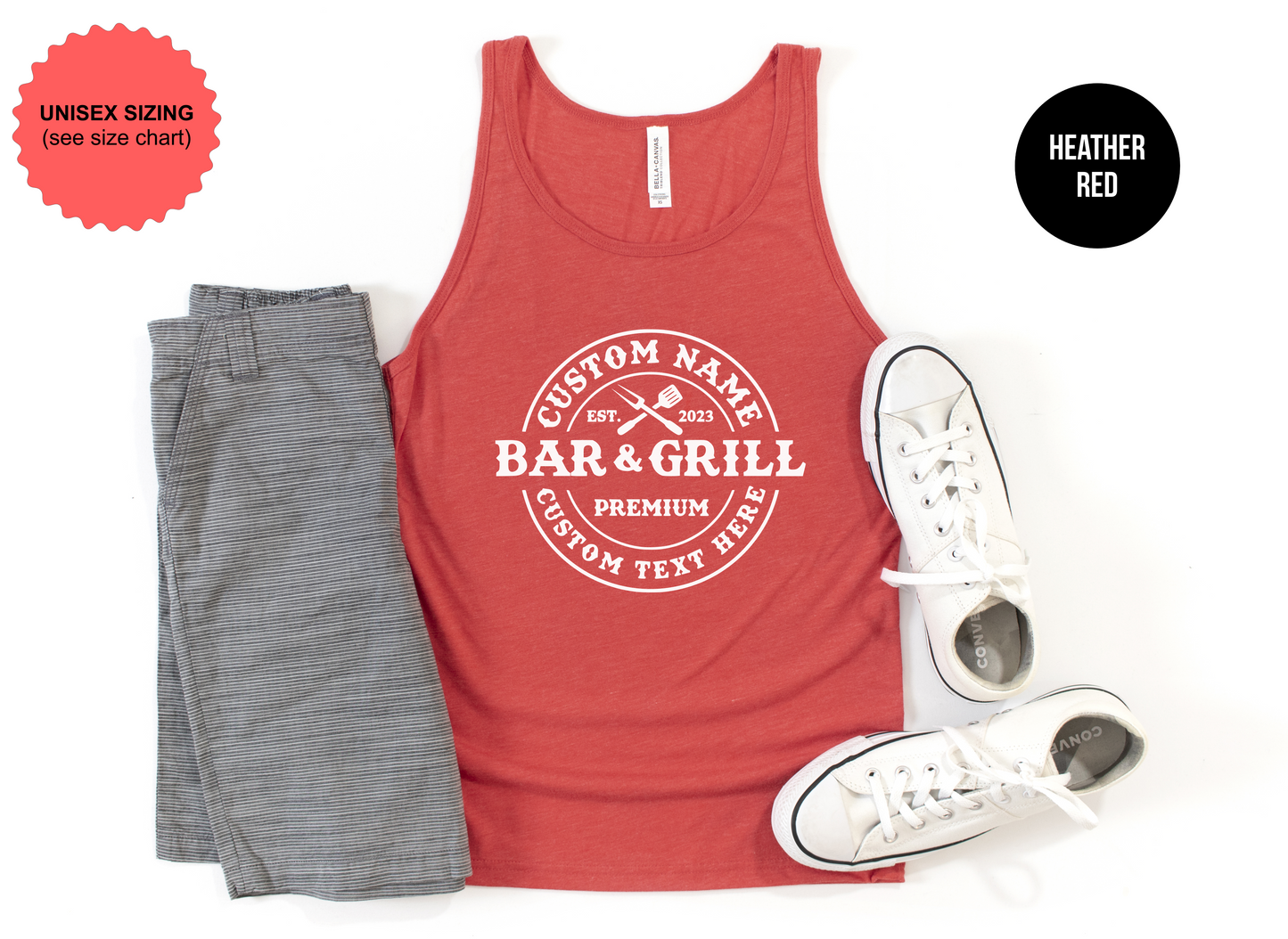 Custom Bar And Grill Tank Top