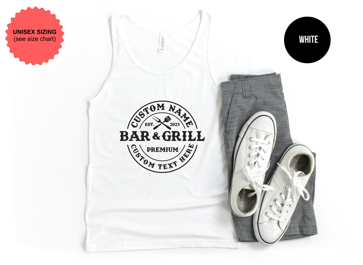 Custom Bar And Grill Tank Top