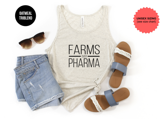 Farms Over Pharma Tank Top