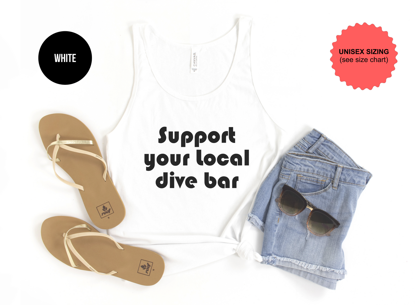 Support Your Local Dive Bar Tank Top