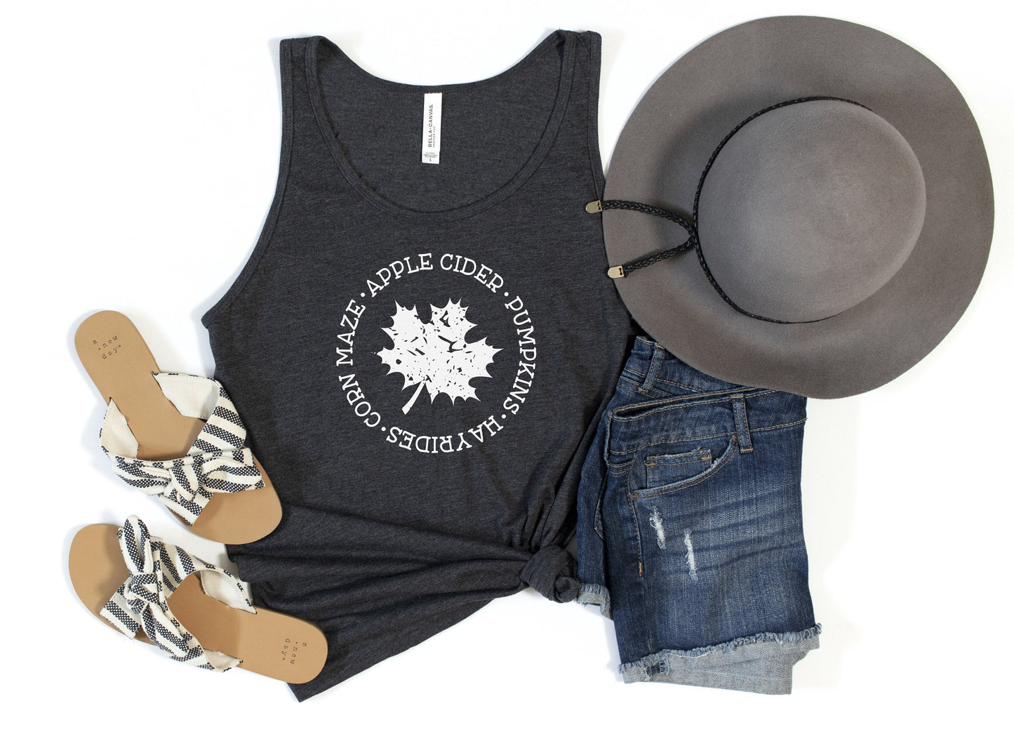 Apple Cider, Pumpkins, Hayrides, Corn Maze Tank Top