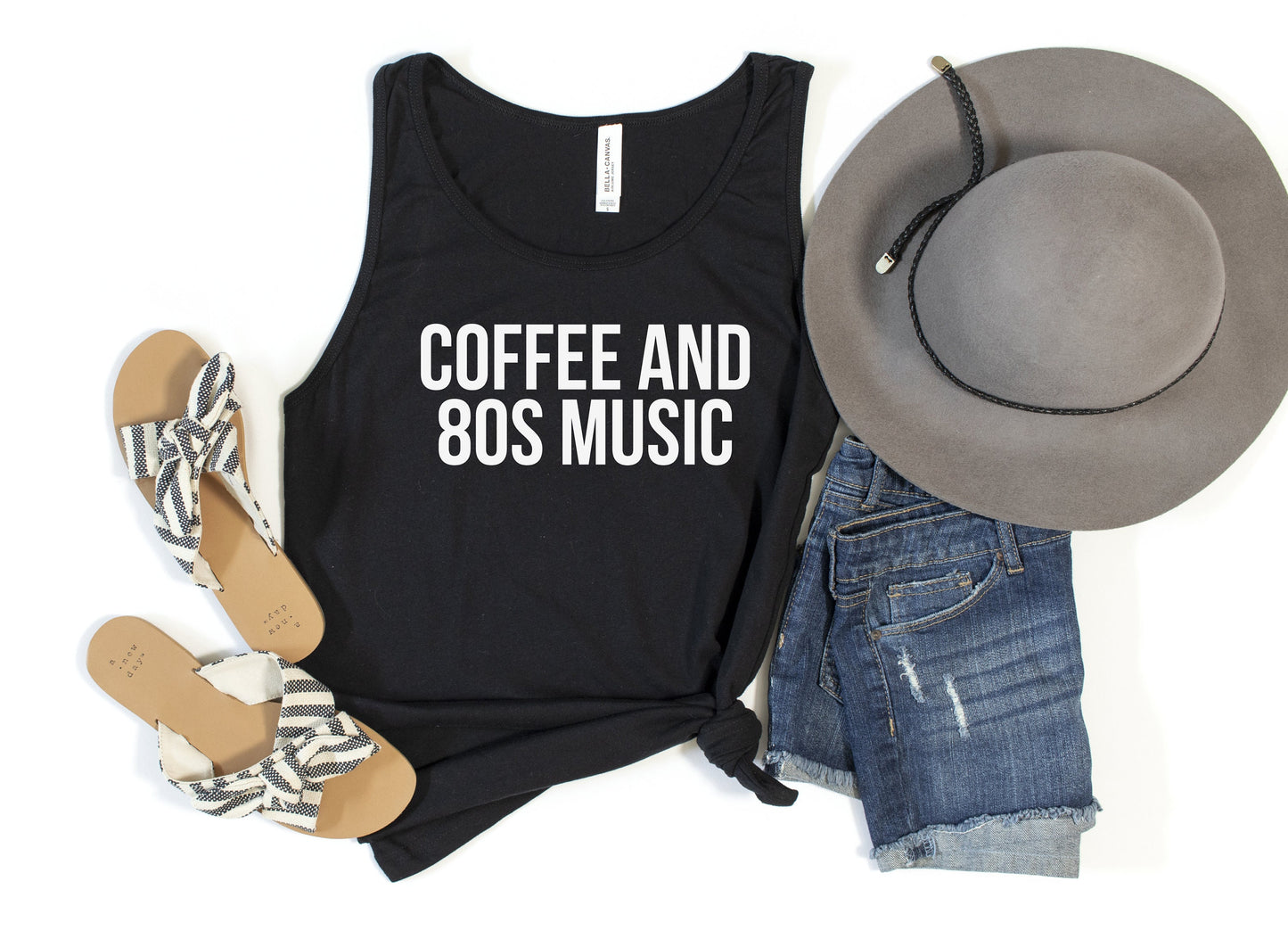 Coffee and 80s Music Tank Top