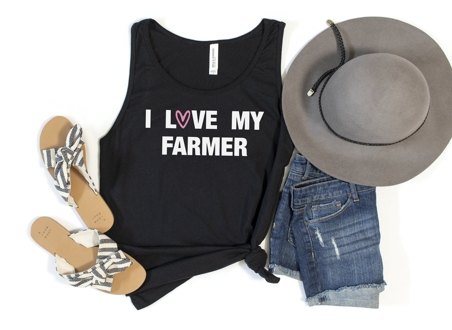 I Love My Farmer Tank Top