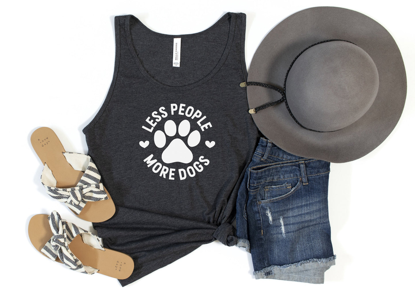 Less People, More Dogs Tank Top