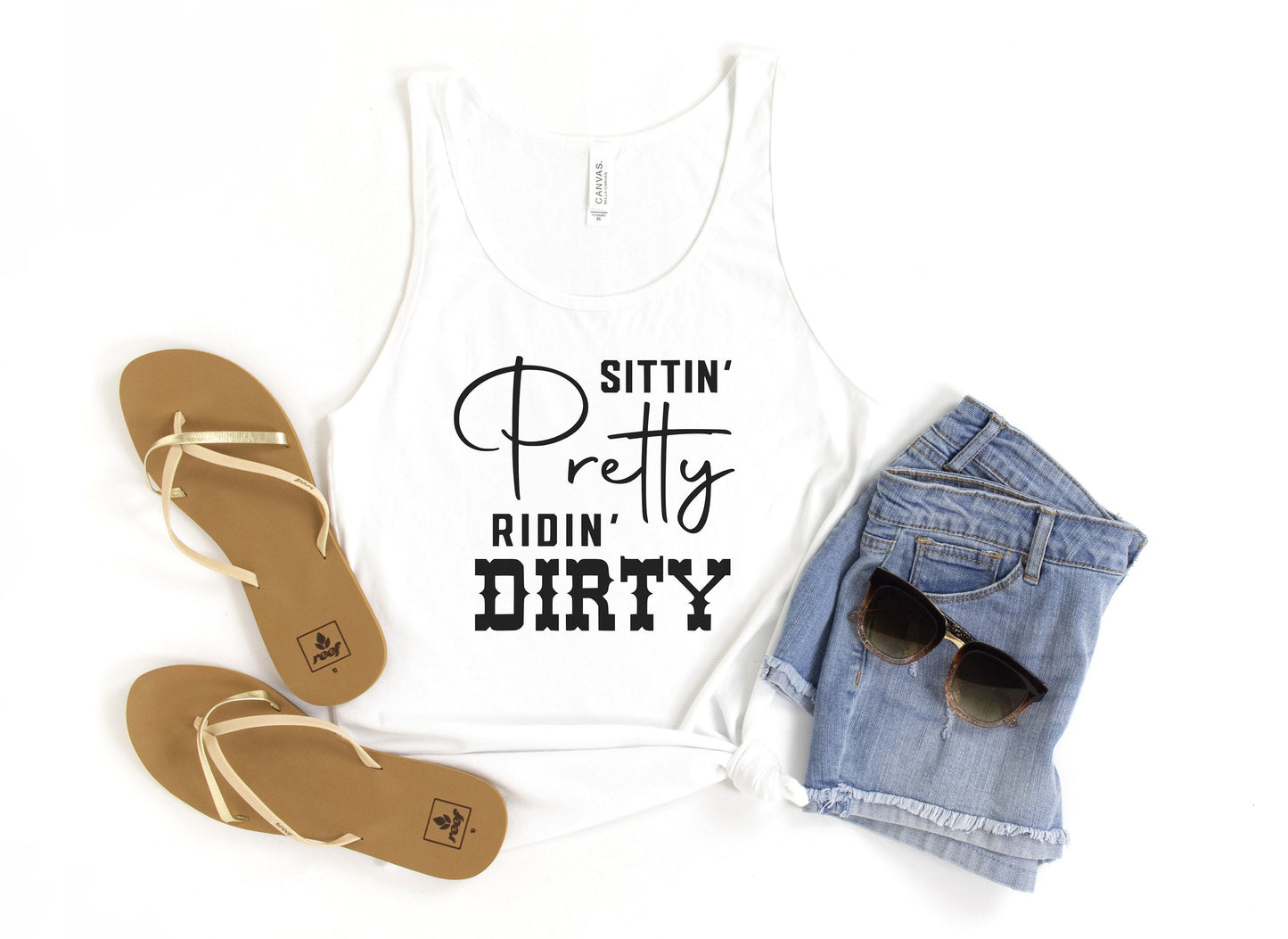 Sittin' Pretty Ridin' Dirty Tank Top