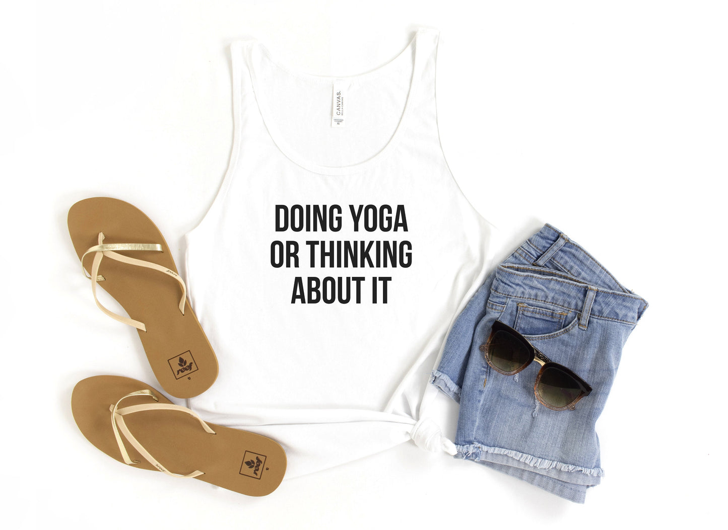 Doing Yoga or Thinking About It Tank Top