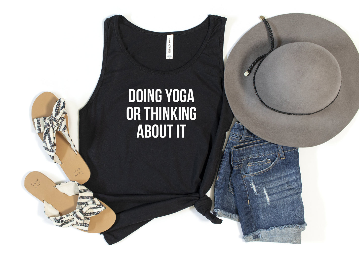 Doing Yoga or Thinking About It Tank Top