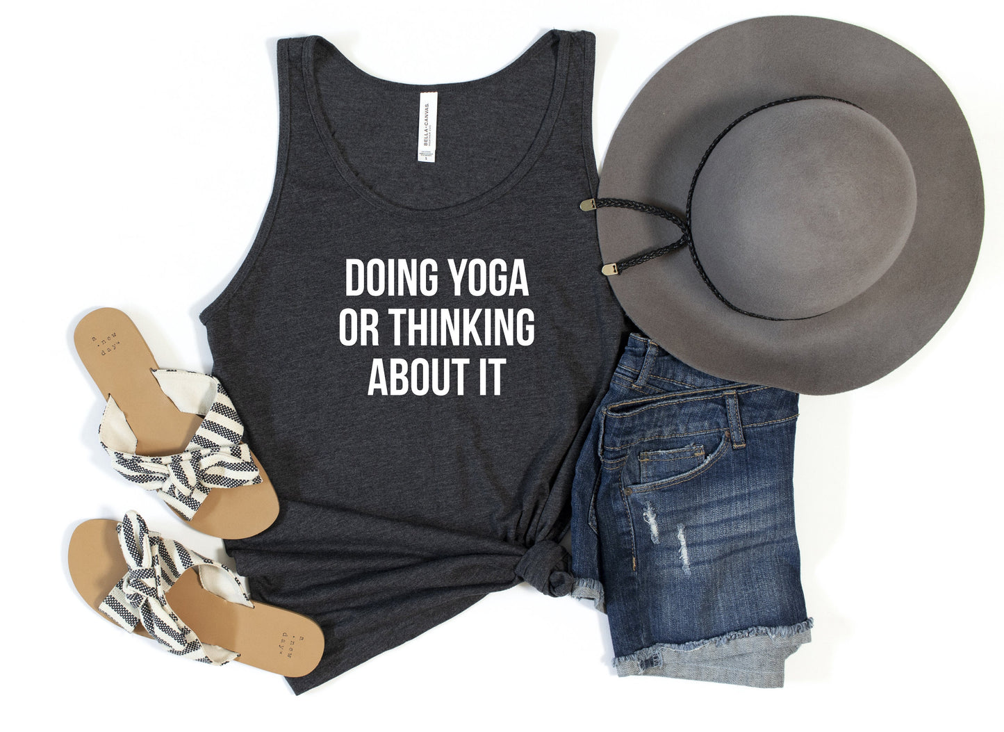 Doing Yoga or Thinking About It Tank Top