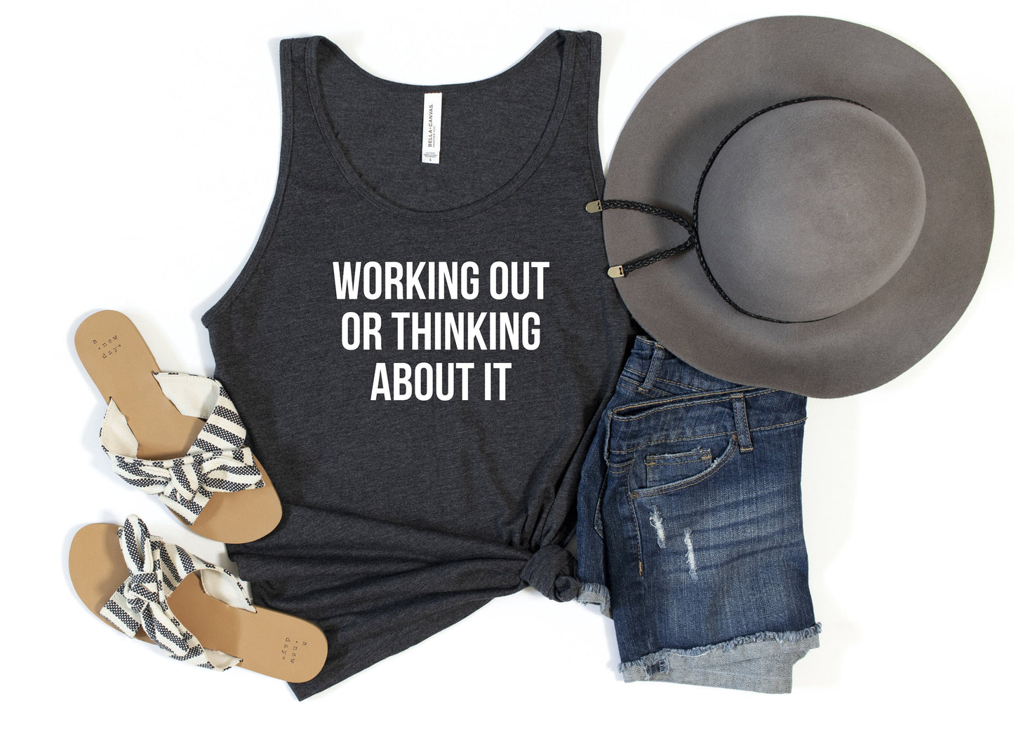 Working Out of Thinking About It Tank Top