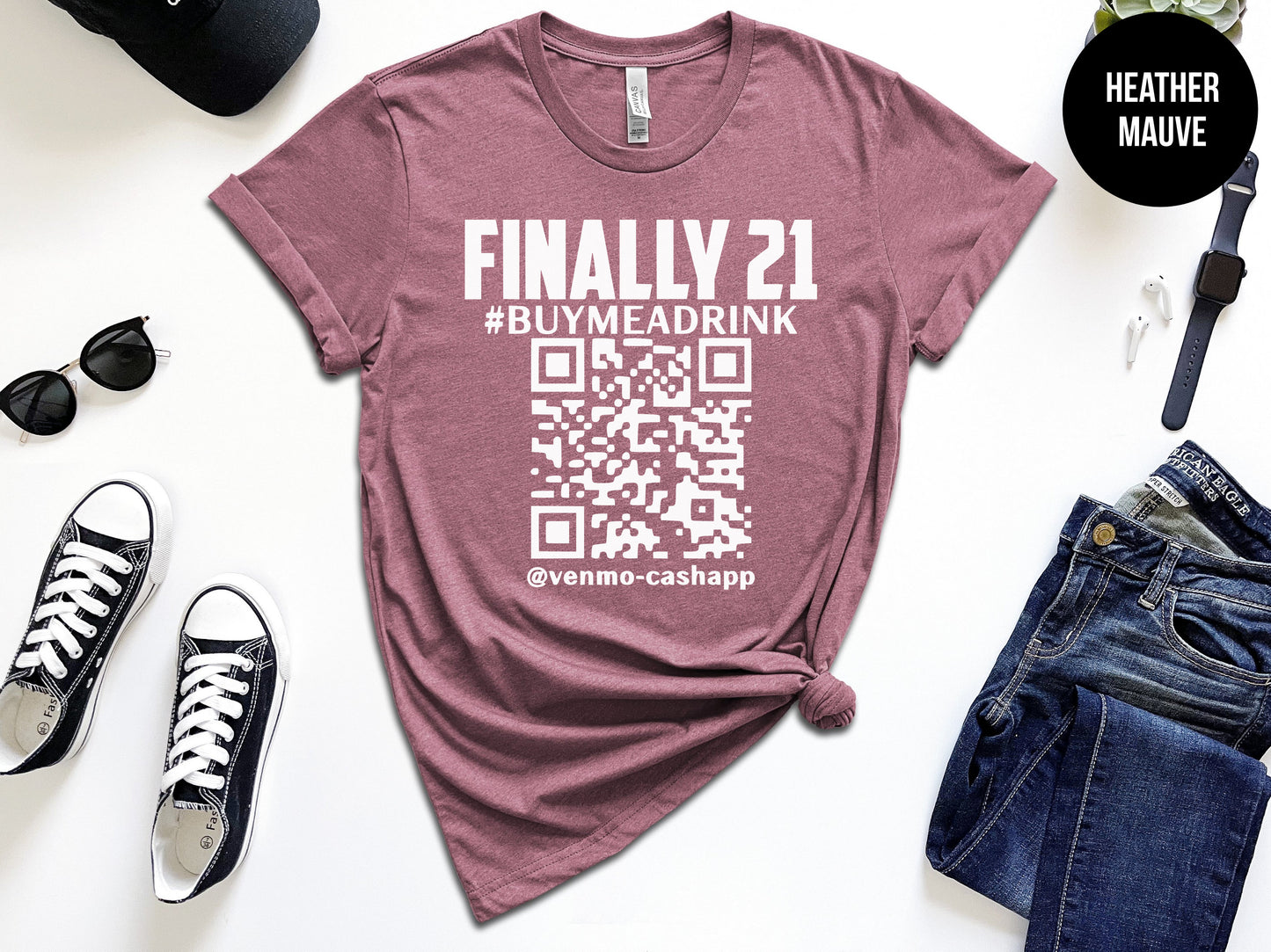 Finally 21 Customized QR Code Shirt