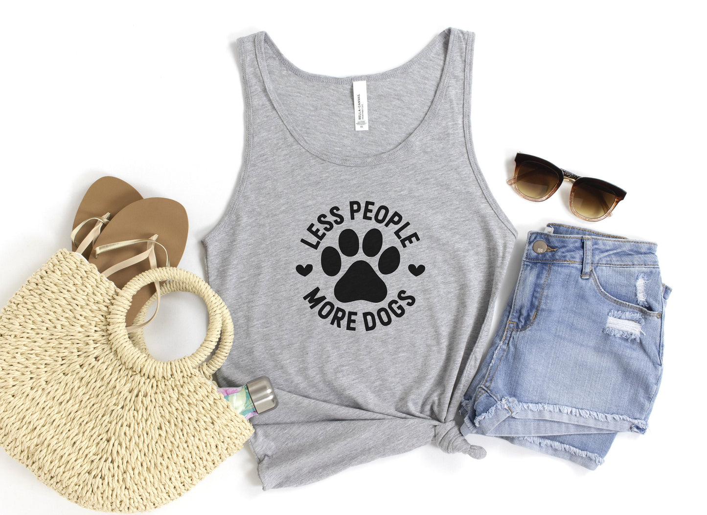 Less People, More Dogs Tank Top