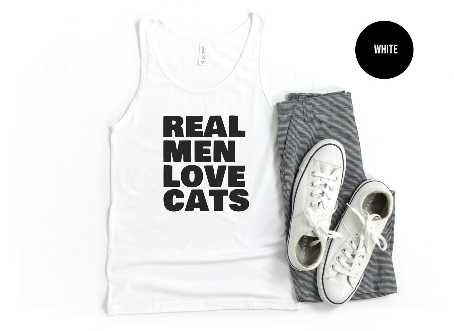 Real Men Love Cats Tank Top